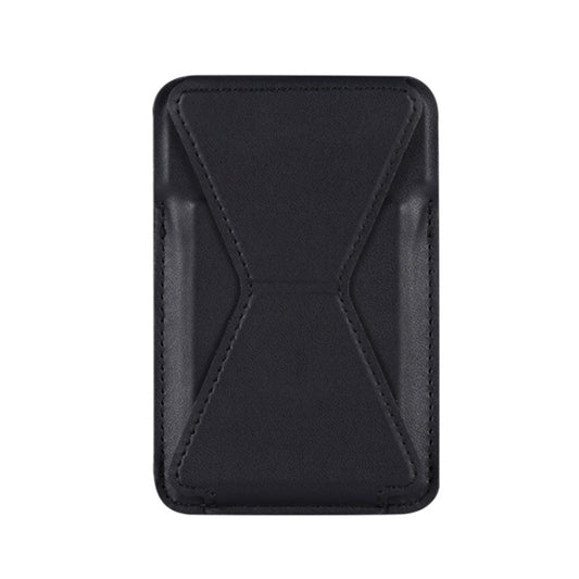 Magsafing Magnetic Folding Stand Leather Wallet Snap-On Card Holder Case Bag for iPhone 12 mini, iPhone 12, iPhone 12 Pro, iPhone 12 Pro Max(Black) - iPhone 12 Pro Max Cases by buy2fix | Online Shopping UK | buy2fix