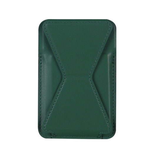 Magsafing Magnetic Folding Stand Leather Wallet Snap-On Card Holder Case Bag for iPhone 12 mini, iPhone 12, iPhone 12 Pro, iPhone 12 Pro Max(Green) - iPhone 12 Pro Max Cases by buy2fix | Online Shopping UK | buy2fix