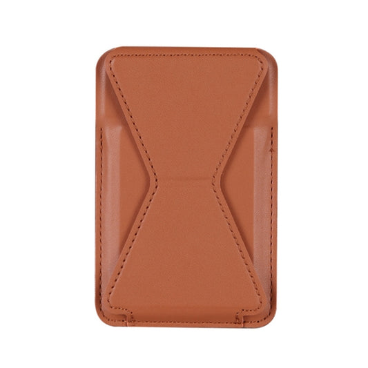 Magsafing Magnetic Folding Stand Leather Wallet Snap-On Card Holder Case Bag for iPhone 12 mini, iPhone 12, iPhone 12 Pro, iPhone 12 Pro Max(Brown) - iPhone 12 Pro Max Cases by buy2fix | Online Shopping UK | buy2fix