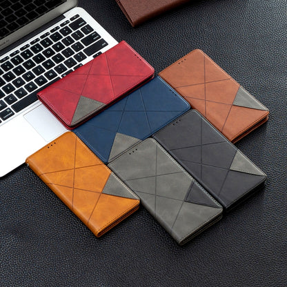 For Xiaomi Redmi Note 10 4G / Note 10s Rhombus Texture Horizontal Flip Magnetic Leather Case with Holder & Card Slots(Grey) - Xiaomi Cases by buy2fix | Online Shopping UK | buy2fix