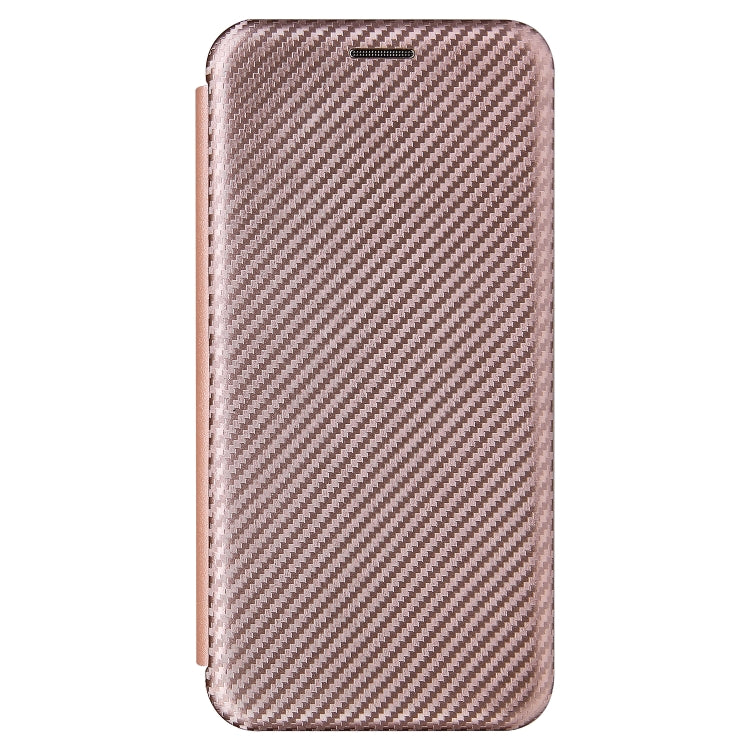 For Samsung Galaxy Xcover 5 Carbon Fiber Texture Horizontal Flip TPU + PC + PU Leather Case with Card Slot(Pink) by buy2fix