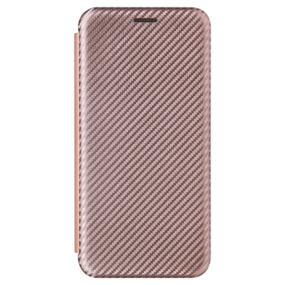 For Samsung Galaxy Xcover 5 Carbon Fiber Texture Horizontal Flip TPU + PC + PU Leather Case with Card Slot(Pink) by buy2fix