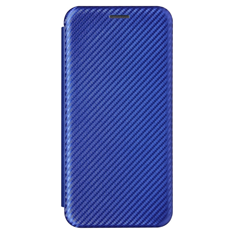 For Samsung Galaxy Xcover 5 Carbon Fiber Texture Horizontal Flip TPU + PC + PU Leather Case with Card Slot(Blue) by buy2fix