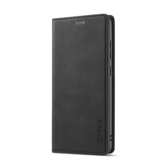 For Samsung Galaxy A52 5G / 4G LC.IMEEKE Strong Magnetism Ultra-thin Horizontal Flip Matte TPU + PU Leather Case with Holder & Card Slots & Wallet(Black) - Galaxy Phone Cases by LC.IMEEKE | Online Shopping UK | buy2fix