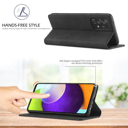 For Samsung Galaxy A52 5G / 4G LC.IMEEKE Strong Magnetism Ultra-thin Horizontal Flip Matte TPU + PU Leather Case with Holder & Card Slots & Wallet(Black) - Galaxy Phone Cases by LC.IMEEKE | Online Shopping UK | buy2fix