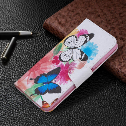 For Xiaomi Redmi Note 10 4G/Note 10s Colored Drawing Pattern Horizontal Flip Leather Case with Holder & Card Slots & Wallet(Butterflies) - Xiaomi Cases by buy2fix | Online Shopping UK | buy2fix