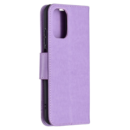 For Xiaomi Redmi Note 10 4G/Note 10s Two Butterflies Embossing  Pattern Horizontal Flip Leather Case with Holder & Card Slot & Wallet & Lanyard(Purple) - Xiaomi Cases by buy2fix | Online Shopping UK | buy2fix