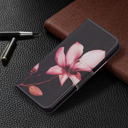 For Xiaomi Redmi Note 10 4G/Note 10S Colored Drawing Pattern Horizontal Flip Leather Case with Holder & Card Slots & Wallet(Lotus) - Xiaomi Cases by buy2fix | Online Shopping UK | buy2fix