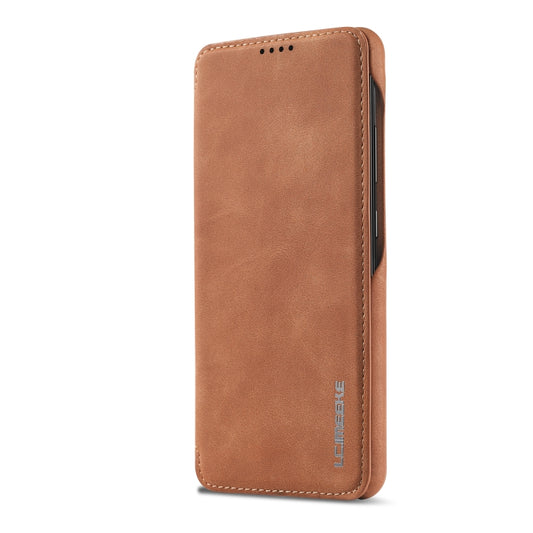 For Samsung Galaxy A52 5G / 4G LC.IMEEKE Hon Ancient Series Horizontal Flip Leather Case with Holder & Card Slot(Brown) - Galaxy Phone Cases by LC.IMEEKE | Online Shopping UK | buy2fix