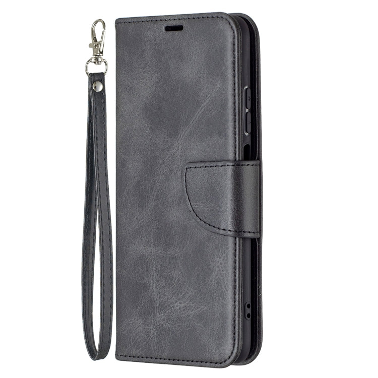 For Xiaomi Redmi Note 10 4G / Note 10S Retro Lambskin Texture Pure Color Horizontal Flip PU Leather Case with Holder & Card Slots & Wallet & Lanyard(Black) - Xiaomi Cases by buy2fix | Online Shopping UK | buy2fix