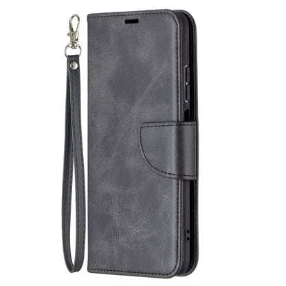For Xiaomi Redmi Note 10 4G / Note 10S Retro Lambskin Texture Pure Color Horizontal Flip PU Leather Case with Holder & Card Slots & Wallet & Lanyard(Black) - Xiaomi Cases by buy2fix | Online Shopping UK | buy2fix