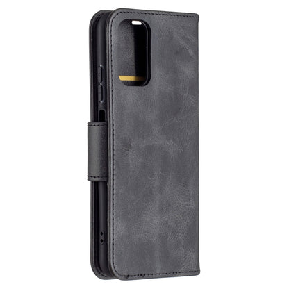 For Xiaomi Redmi Note 10 4G / Note 10S Retro Lambskin Texture Pure Color Horizontal Flip PU Leather Case with Holder & Card Slots & Wallet & Lanyard(Black) - Xiaomi Cases by buy2fix | Online Shopping UK | buy2fix