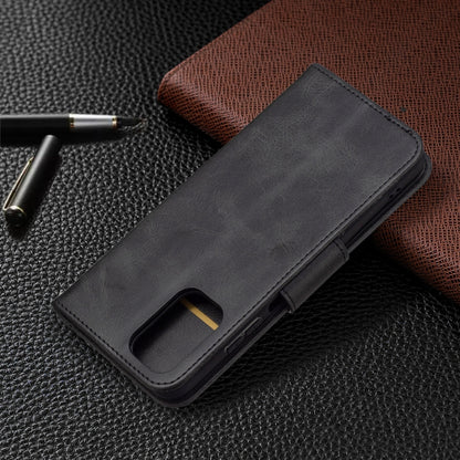 For Xiaomi Redmi Note 10 4G / Note 10S Retro Lambskin Texture Pure Color Horizontal Flip PU Leather Case with Holder & Card Slots & Wallet & Lanyard(Black) - Xiaomi Cases by buy2fix | Online Shopping UK | buy2fix
