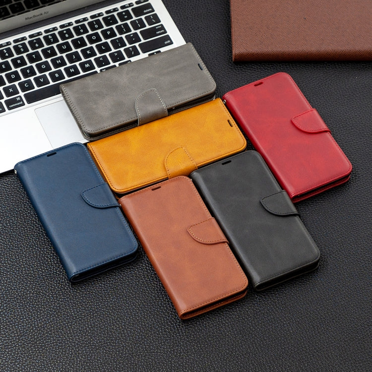 For Xiaomi Redmi Note 10 4G / Note 10S Retro Lambskin Texture Pure Color Horizontal Flip PU Leather Case with Holder & Card Slots & Wallet & Lanyard(Black) - Xiaomi Cases by buy2fix | Online Shopping UK | buy2fix