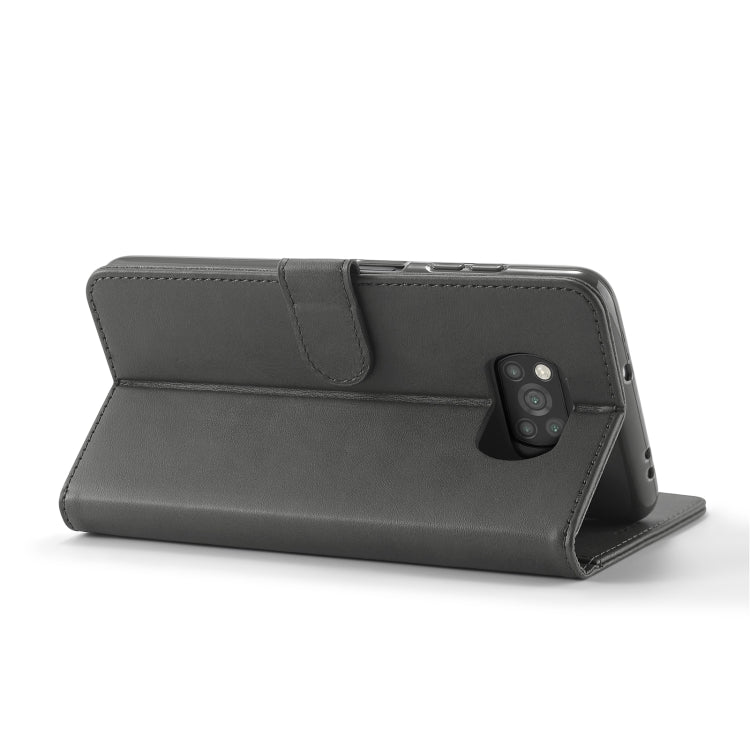 For Xiaomi Poco X3 NFC LC.IMEEKE Calf Texture Horizontal Flip Leather Case with Holder & Card Slots & Wallet(Grey) - Xiaomi Cases by LC.IMEEKE | Online Shopping UK | buy2fix