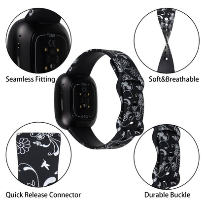 For Fitbit Versa 3 Printing Watch Band, Size: S (G) - Watch Bands by buy2fix | Online Shopping UK | buy2fix
