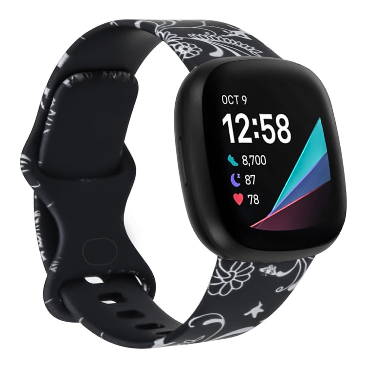 For Fitbit Versa 3 Printing Watch Band, Size: S (G) - Watch Bands by buy2fix | Online Shopping UK | buy2fix