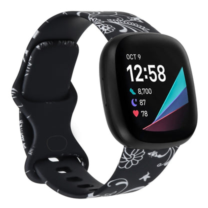 For Fitbit Versa 3 Printing Watch Band, Size: S (G) - Watch Bands by buy2fix | Online Shopping UK | buy2fix