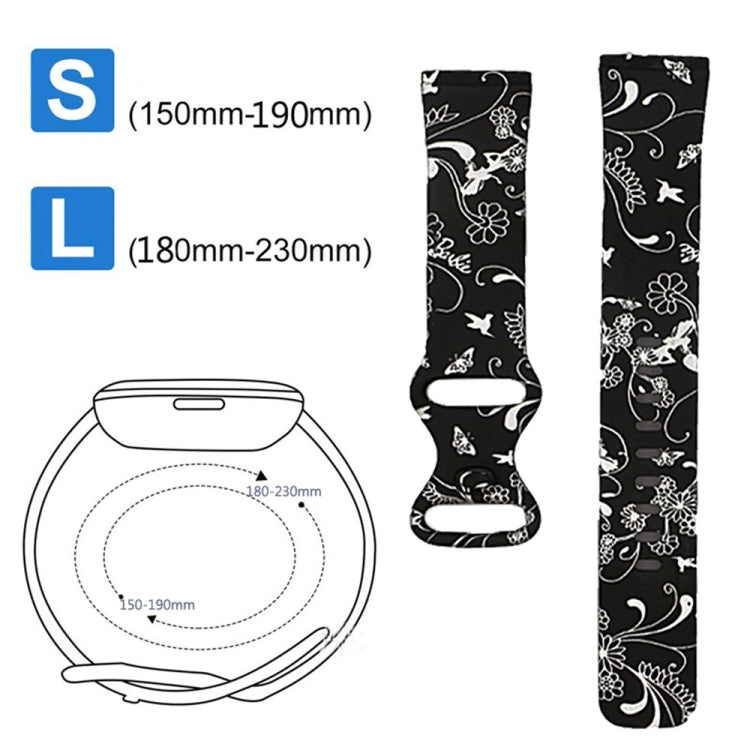 For Fitbit Versa 3 Printing Watch Band, Size: S (G) - Watch Bands by buy2fix | Online Shopping UK | buy2fix