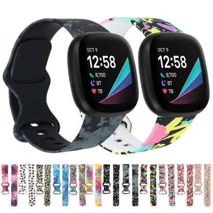 For Fitbit Versa 3 Printing Watch Band, Size: S (G) - Watch Bands by buy2fix | Online Shopping UK | buy2fix