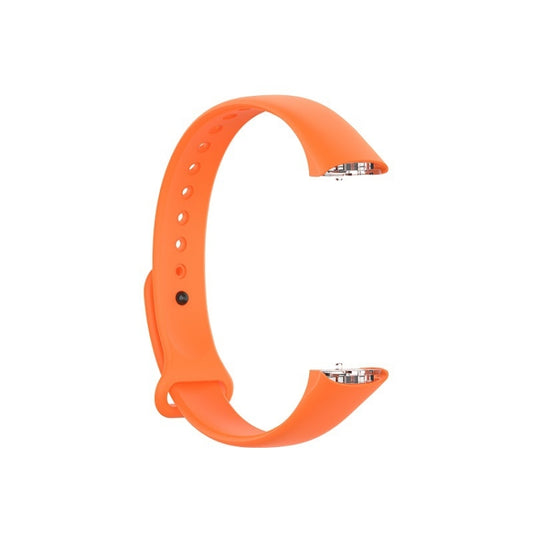 For Samsung Galaxy Fit SM-R370 Silicone Glossy Nail Button Watch Band(Orange) - Watch Bands by buy2fix | Online Shopping UK | buy2fix