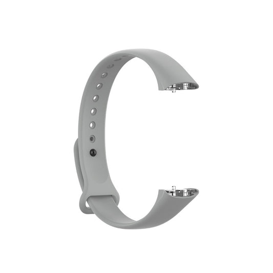 For Samsung Galaxy Fit SM-R370 Silicone Glossy Nail Button Watch Band(Grey) - Watch Bands by buy2fix | Online Shopping UK | buy2fix