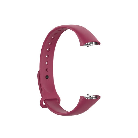 For Samsung Galaxy Fit SM-R370 Silicone Glossy Nail Button Watch Band(Wine Red) - Watch Bands by buy2fix | Online Shopping UK | buy2fix