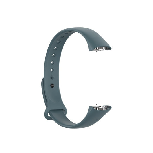 For Samsung Galaxy Fit SM-R370 Silicone Glossy Nail Button Watch Band(Rock Cyan) - Watch Bands by buy2fix | Online Shopping UK | buy2fix