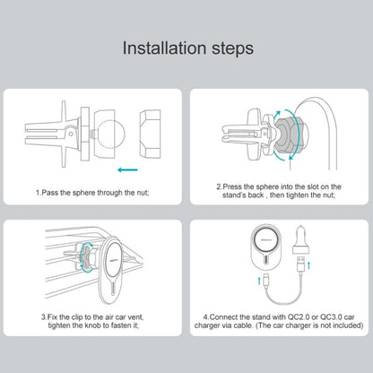 NILLKIN MagRoad Magnetic Car Holder with Wireless Charging by NILLKIN