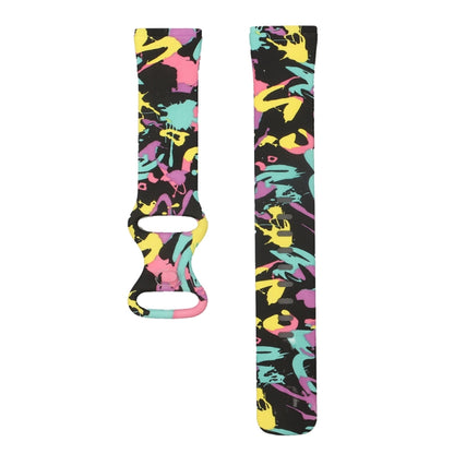 For Fitbit Versa 3 Printing Watch Band, Size:L(I) - Watch Bands by buy2fix | Online Shopping UK | buy2fix