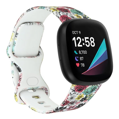 For Fitbit Versa 3 Printing Watch Band, Size:L(J) - Watch Bands by buy2fix | Online Shopping UK | buy2fix