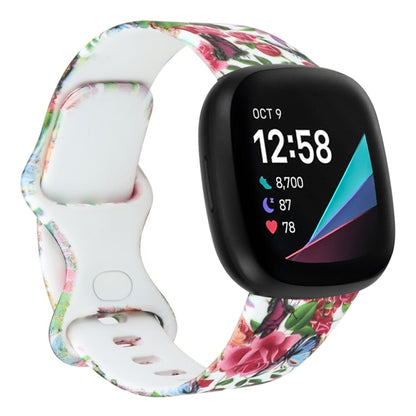 For Fitbit Versa 3 Printing Watch Band, Size:L(K) - Watch Bands by buy2fix | Online Shopping UK | buy2fix
