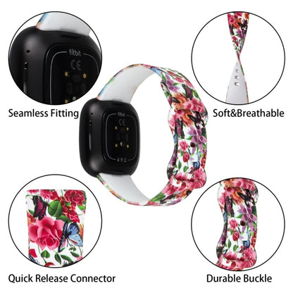For Fitbit Versa 3 Printing Watch Band, Size:L(K) - Watch Bands by buy2fix | Online Shopping UK | buy2fix