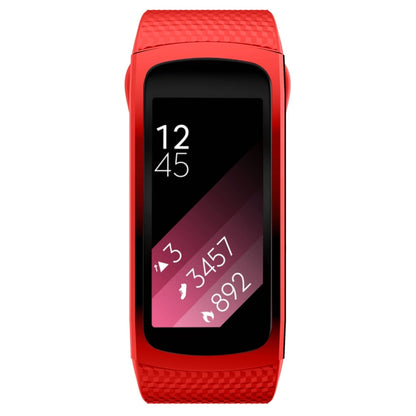 For Samsung Gear Fit2 Pro Silicone Watch Band, Size:S(Red) - Watch Bands by buy2fix | Online Shopping UK | buy2fix