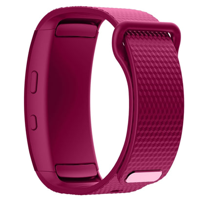 For Samsung Gear Fit2 Pro Silicone Watch Band, Size:S(Purple) - Watch Bands by buy2fix | Online Shopping UK | buy2fix
