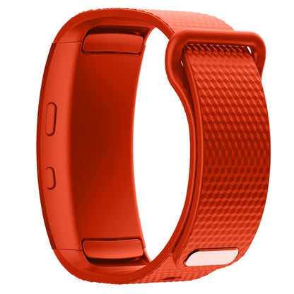 For Samsung Gear Fit2 Pro Silicone Watch Band, Size:L(Orange) - Watch Bands by buy2fix | Online Shopping UK | buy2fix