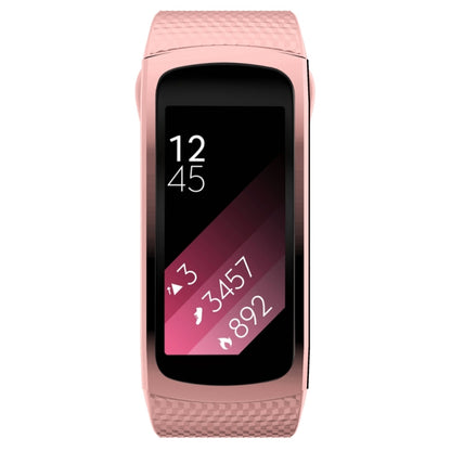 For Samsung Gear Fit2 Pro Silicone Watch Band, Size:L(Pink) - Watch Bands by buy2fix | Online Shopping UK | buy2fix