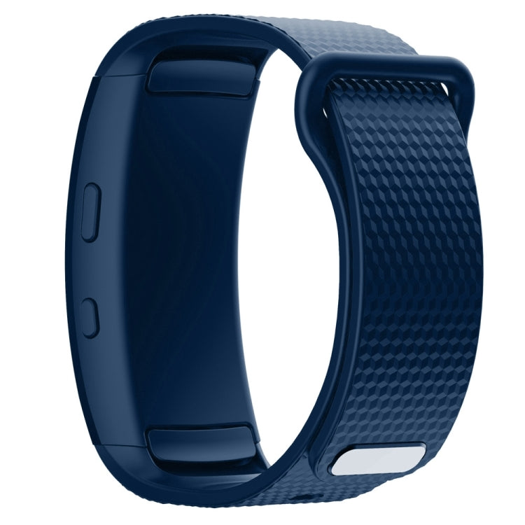 For Samsung Gear Fit2 Pro Silicone Watch Band, Size:L(Midnight Blue) - Watch Bands by buy2fix | Online Shopping UK | buy2fix