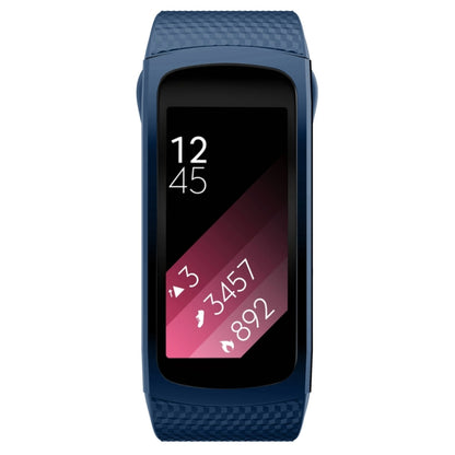 For Samsung Gear Fit2 Pro Silicone Watch Band, Size:L(Midnight Blue) - Watch Bands by buy2fix | Online Shopping UK | buy2fix