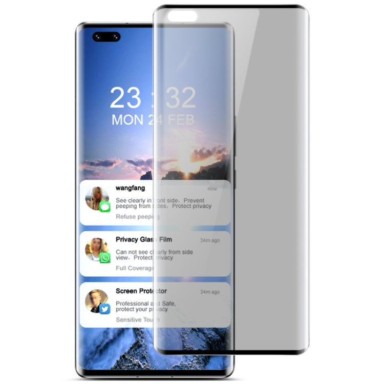 For Huawei nova 8 Pro 5G IMAK 3D Curved Privacy Anti-glare Tempered Glass Film - Huawei Tempered Glass by imak | Online Shopping UK | buy2fix