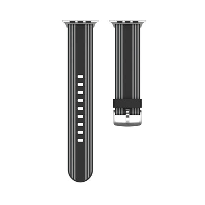Silicone Replaceable Watch Band For Apple Watch Series 9&8&7 41mm / SE 3&SE 2&6&SE&5&4 40mm / 3&2&1 38mm(1) by buy2fix