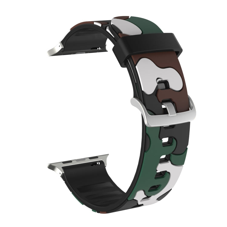 Silicone Replaceable Watch Band For Apple Watch Series 9&8&7 41mm / SE 3&SE 2&6&SE&5&4 40mm / 3&2&1 38mm(12) by buy2fix