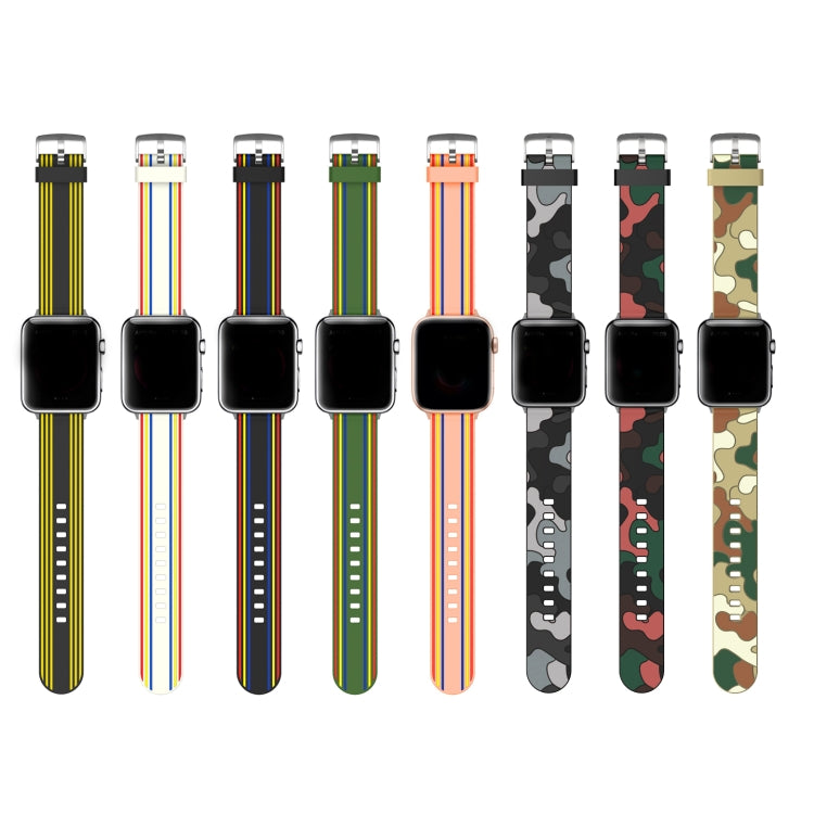 Silicone Replaceable Watch Band For Apple Watch Series 9&8&7 41mm / SE 3&SE 2&6&SE&5&4 40mm / 3&2&1 38mm(17) by buy2fix