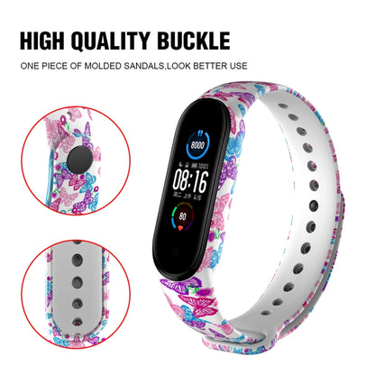 For Xiaomi Mi Band 6 (CA8856) Colored Drawing Silicone Watch Band(Yellow Leopard) - Watch Bands by buy2fix | Online Shopping UK | buy2fix