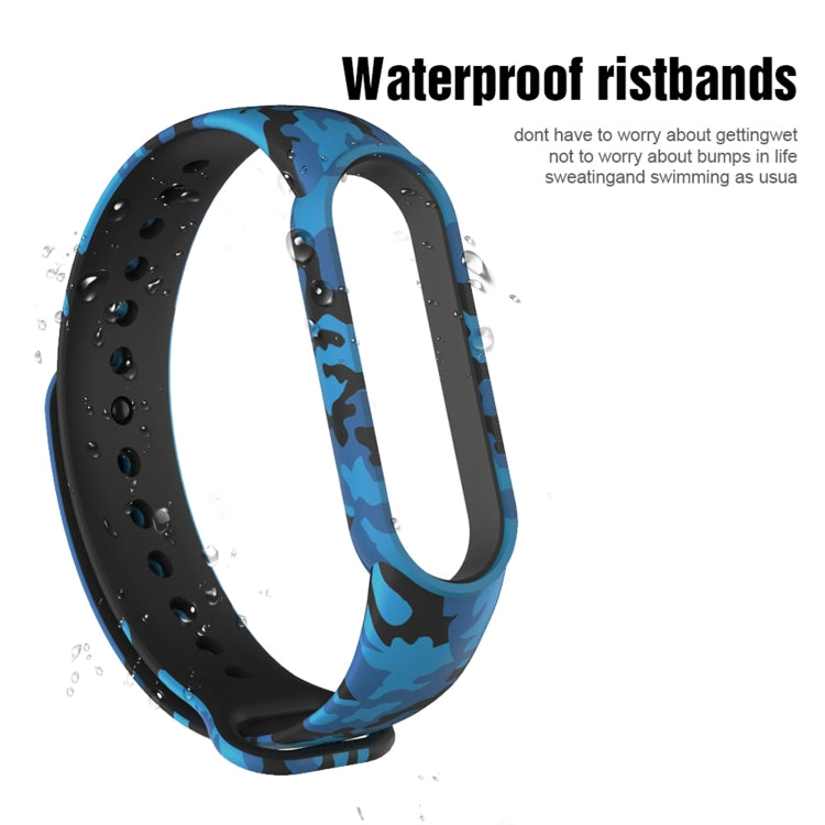 For Xiaomi Mi Band 6 (CA8856) Colored Drawing Silicone Watch Band(Yellow Leopard) - Watch Bands by buy2fix | Online Shopping UK | buy2fix