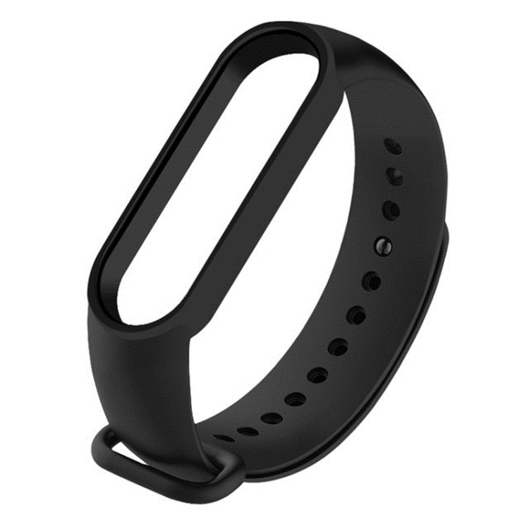 For Xiaomi Mi Band 6 (CA8856) Solid Color Silicone Watch Band(Black) - Watch Bands by buy2fix | Online Shopping UK | buy2fix