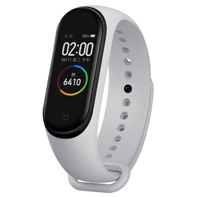 For Xiaomi Mi Band 6 (CA8856) Solid Color Silicone Watch Band(Light Grey) - Watch Bands by buy2fix | Online Shopping UK | buy2fix