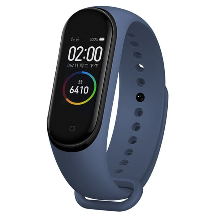 For Xiaomi Mi Band 6 (CA8856) Solid Color Silicone Watch Band(Midnight Blue) - Watch Bands by buy2fix | Online Shopping UK | buy2fix