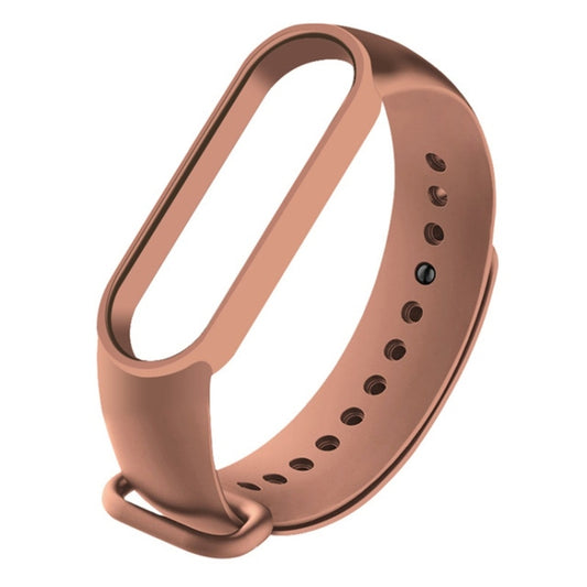 For Xiaomi Mi Band 6 (CA8856) Solid Color Silicone Watch Band(Brown) - Watch Bands by buy2fix | Online Shopping UK | buy2fix