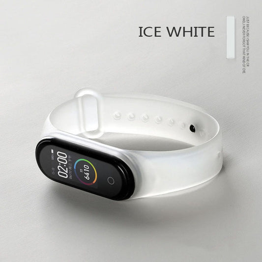 For Xiaomi Mi Band 6 (CA8856) Silicone Translucent Watch Band(White) - Watch Bands by buy2fix | Online Shopping UK | buy2fix
